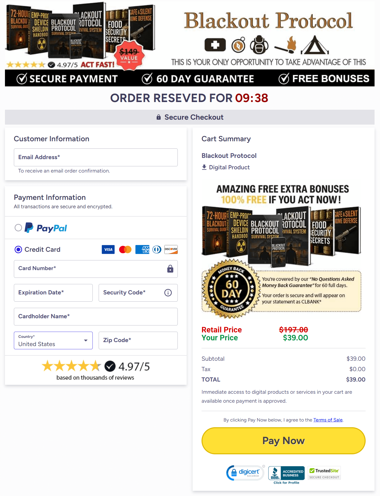 Blackout Protocol- Buy Now